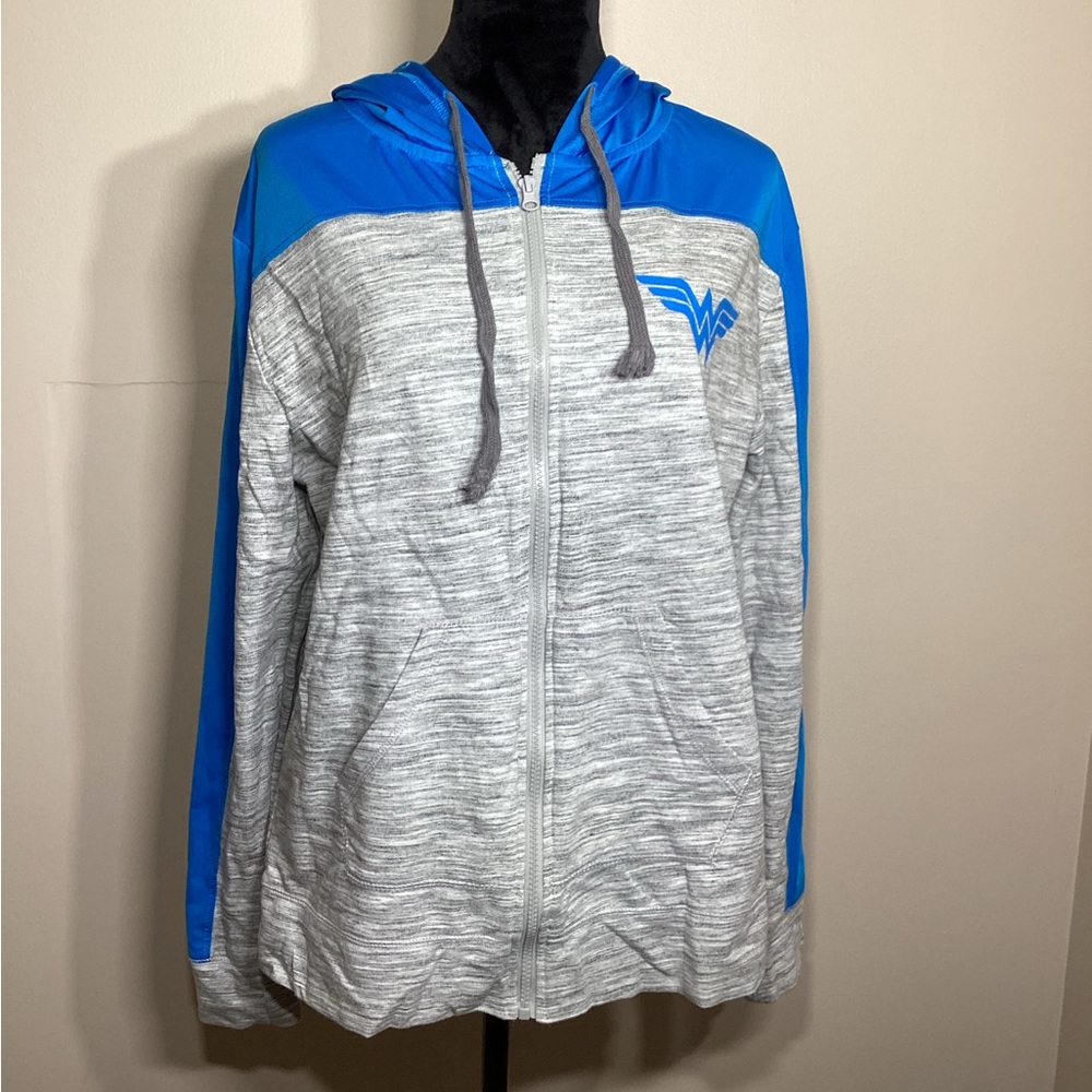 Six Flags Wonder Women Zip Up Lightweight Sweatshirt Size XL